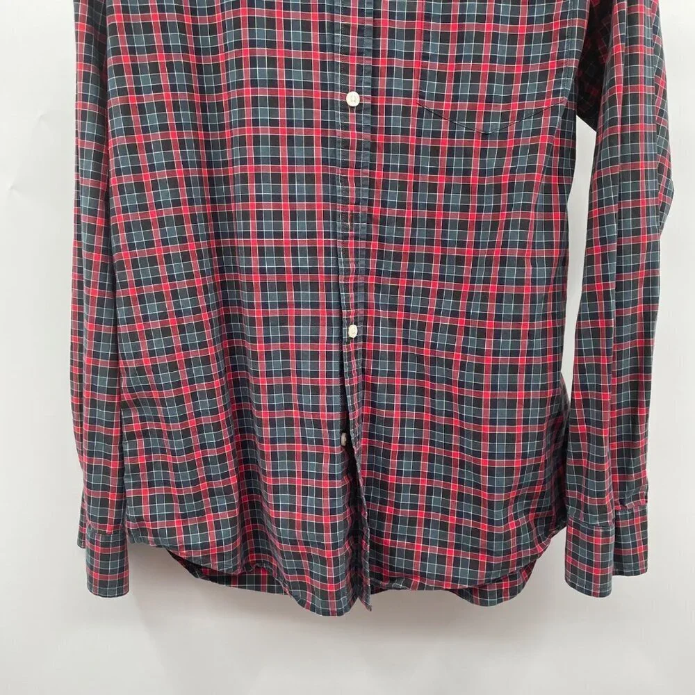 Banana Republic Men's Checkered Button Up Shirt Slim Fit Multicolor Size Large